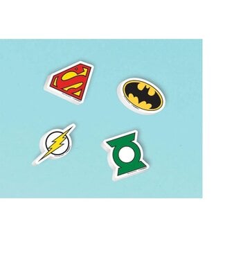 Justice League Erasers - 12ct