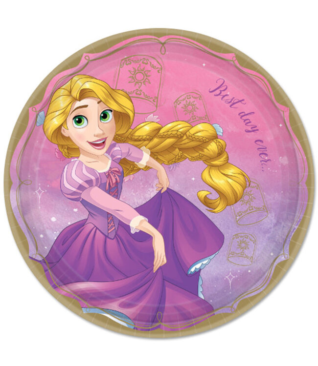 Disney Princess Rapunzel 9" Plates - 8ct