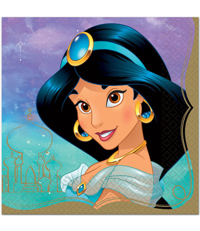 Disney Princess Jasmine Lunch Napkins - 16ct