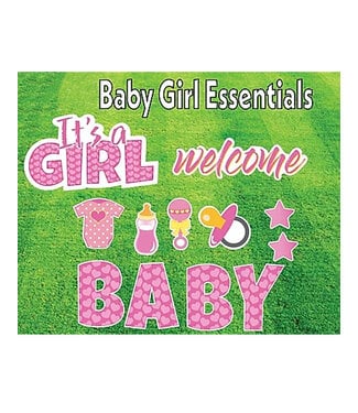 Rental Yard Card "It's a Girl" - Store Pick Up ONLY