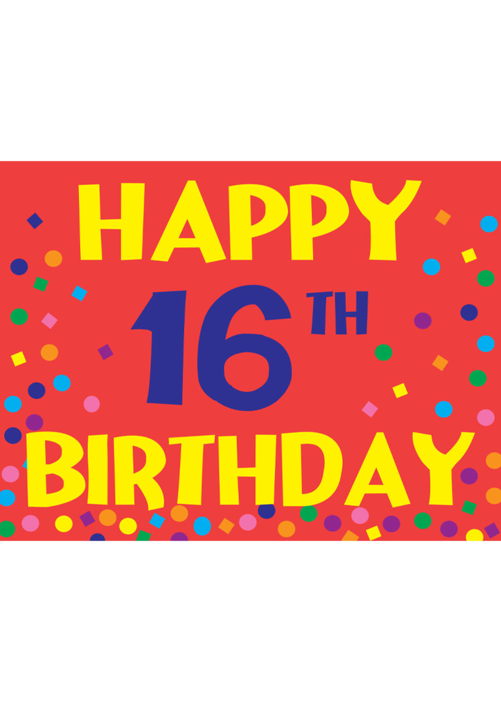 Happy 16th Birthday Yard Sign Party On!