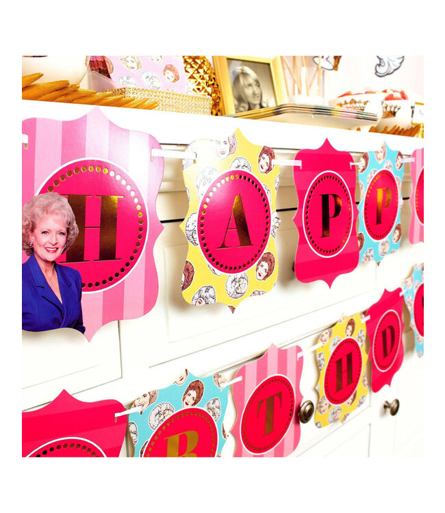 PRIME PARTY Golden Girls Jointed Birthday Banner Sign