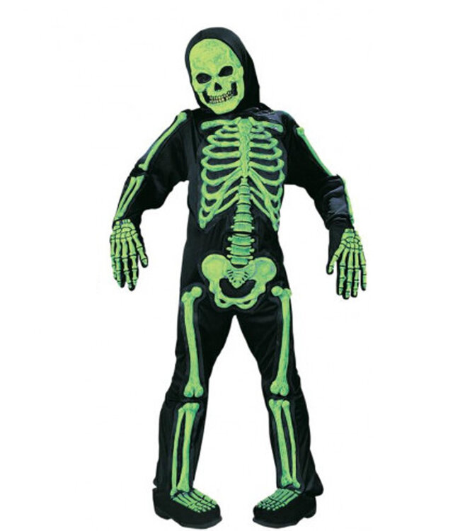 Fun World Totally Skelebones Green - Boy's