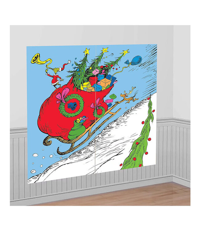 Amscan Traditional Grinch Scene Setter