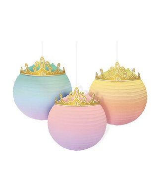 Disney Princess Once Upon A Time Embellished Lanterns - 3ct