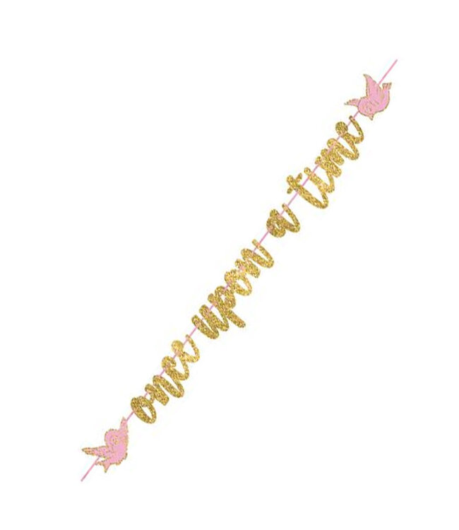 Disney Princess Once Upon A Time Glitter Letter Banner