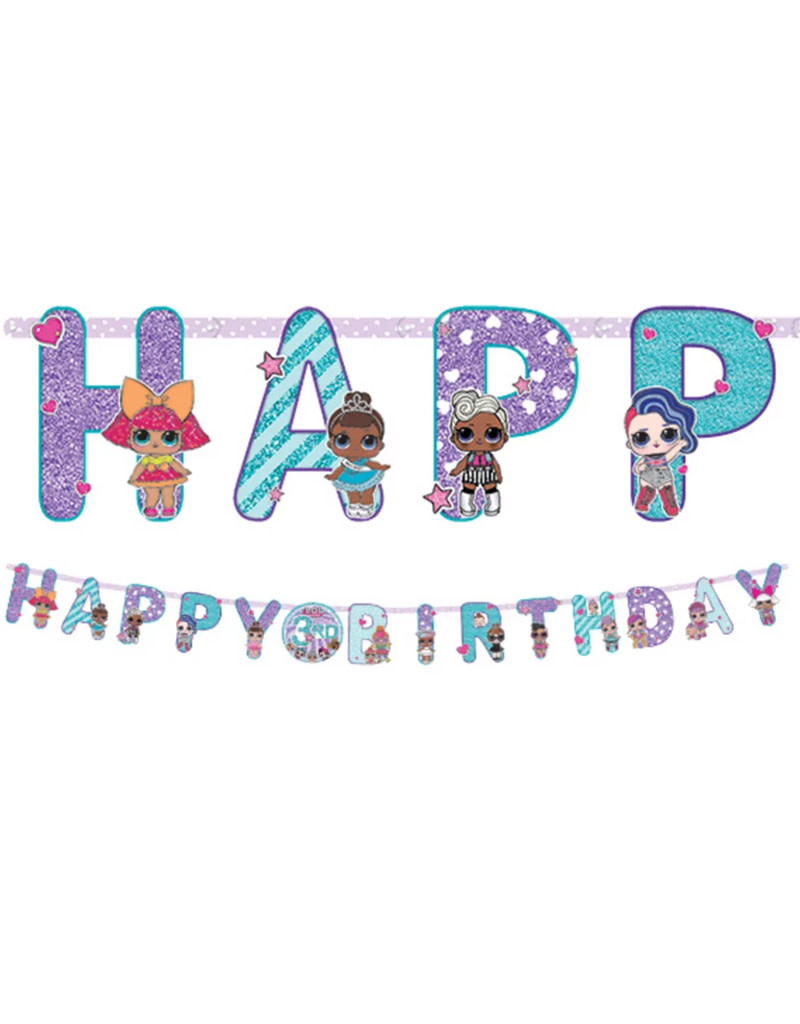 L.O.L. Surprise! Birthday Banner Kit Party On!