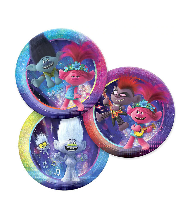 Trolls World Tour Dessert Plates 8ct