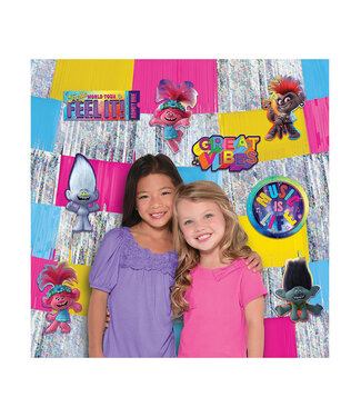 Amscan Trolls World Tour Backdrop Kit 14pc