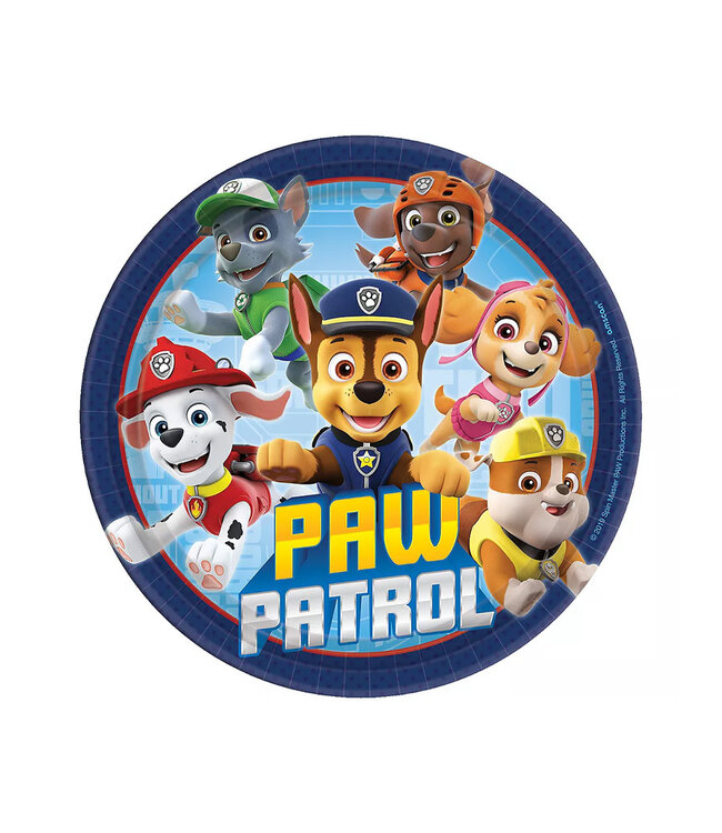 PAW Patrol Adventures Dessert Plates 8ct