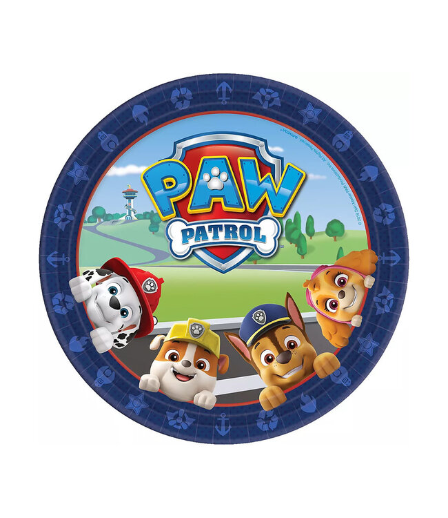 PAW Patrol Adventures Lunch Plates 8ct