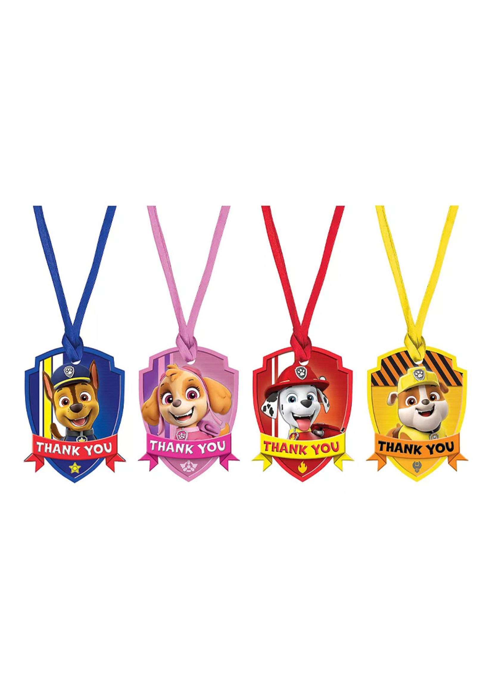 PAW Patrol Adventures Thank You Tags 8ct - Party On!