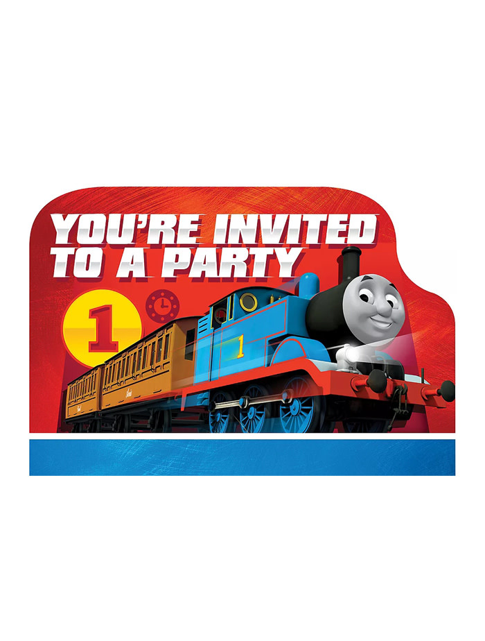 Thomas the Tank Engine Invitations 8ct - Party On!