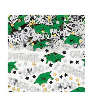 Embossed Metallic Confetti - Green