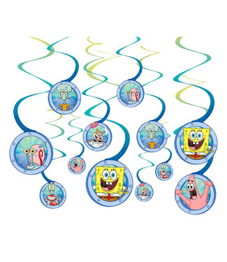 SpongeBob SquarePants & Friends Swirl Decorations - 12ct