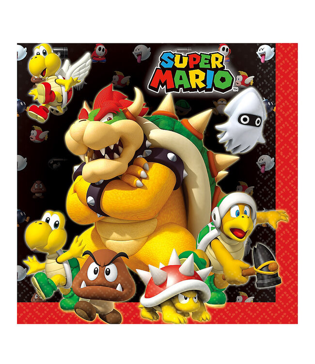 Super Mario Lunch Napkins 16ct