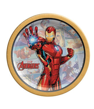 Marvel Powers Unite Iron Man Dessert Plates 8ct