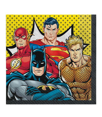 Justice League Heroes Unite Lunch Napkins 16ct