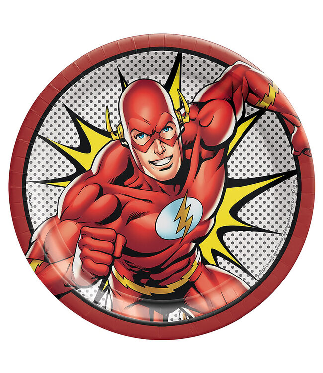 Justice League Heroes Unite The Flash Lunch Plates 8ct