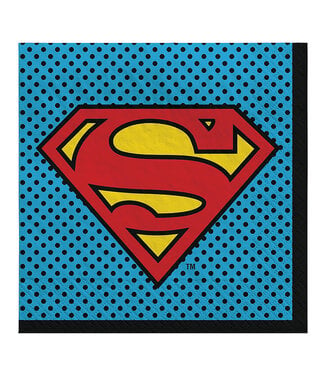 Justice League Heroes Unite Superman Lunch Napkins 16ct