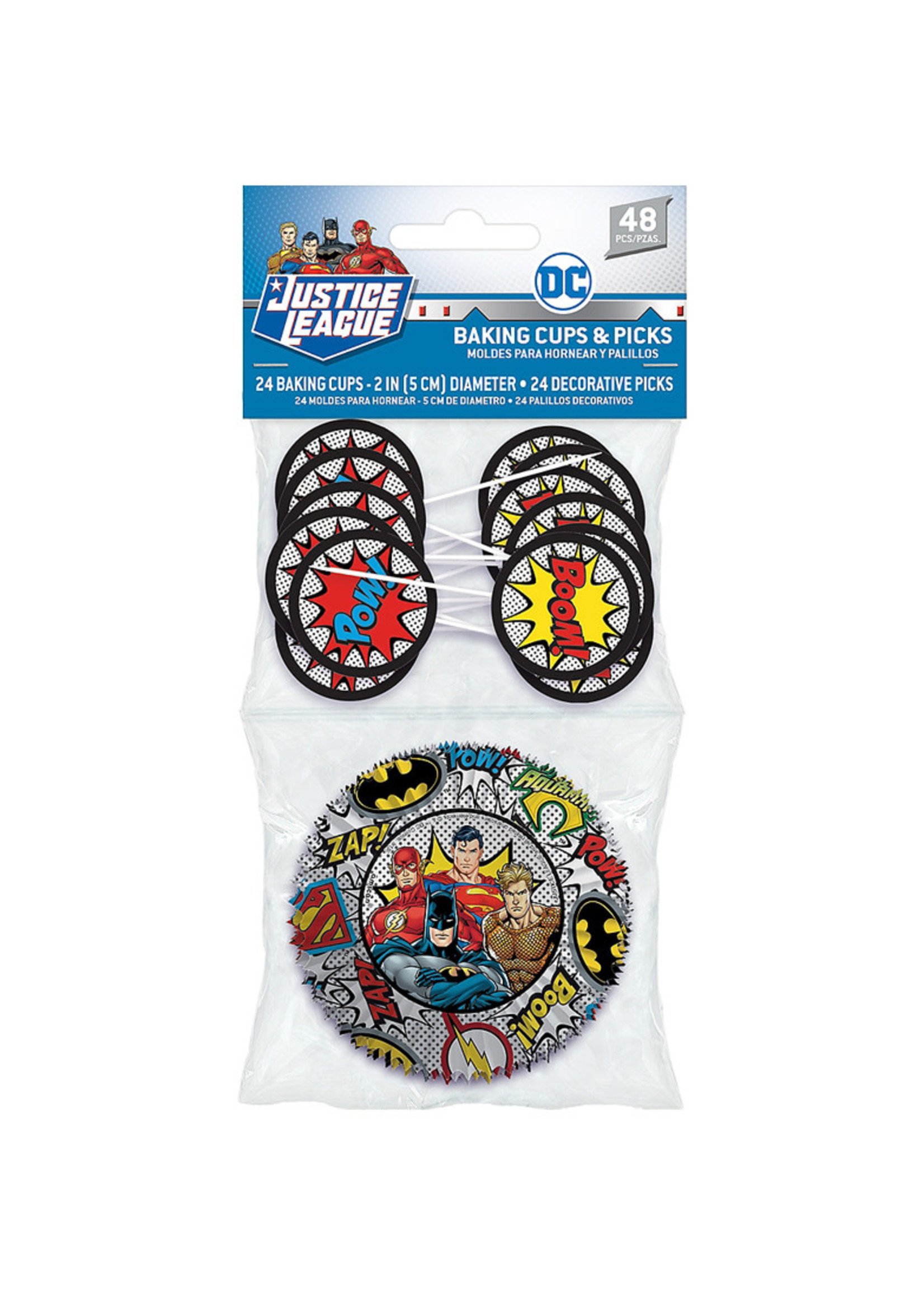 Justice League Heroes Unite Cupcake Decorating Kit for 24