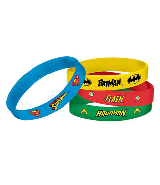 Justice League Heroes Unite Wristbands 4ct