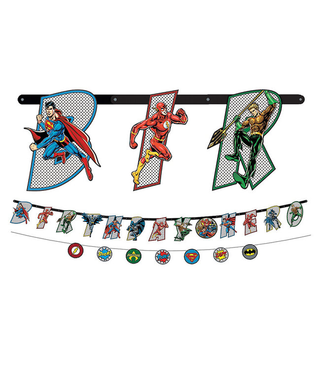 Justice League Heroes Unite Banner Kit 2ct