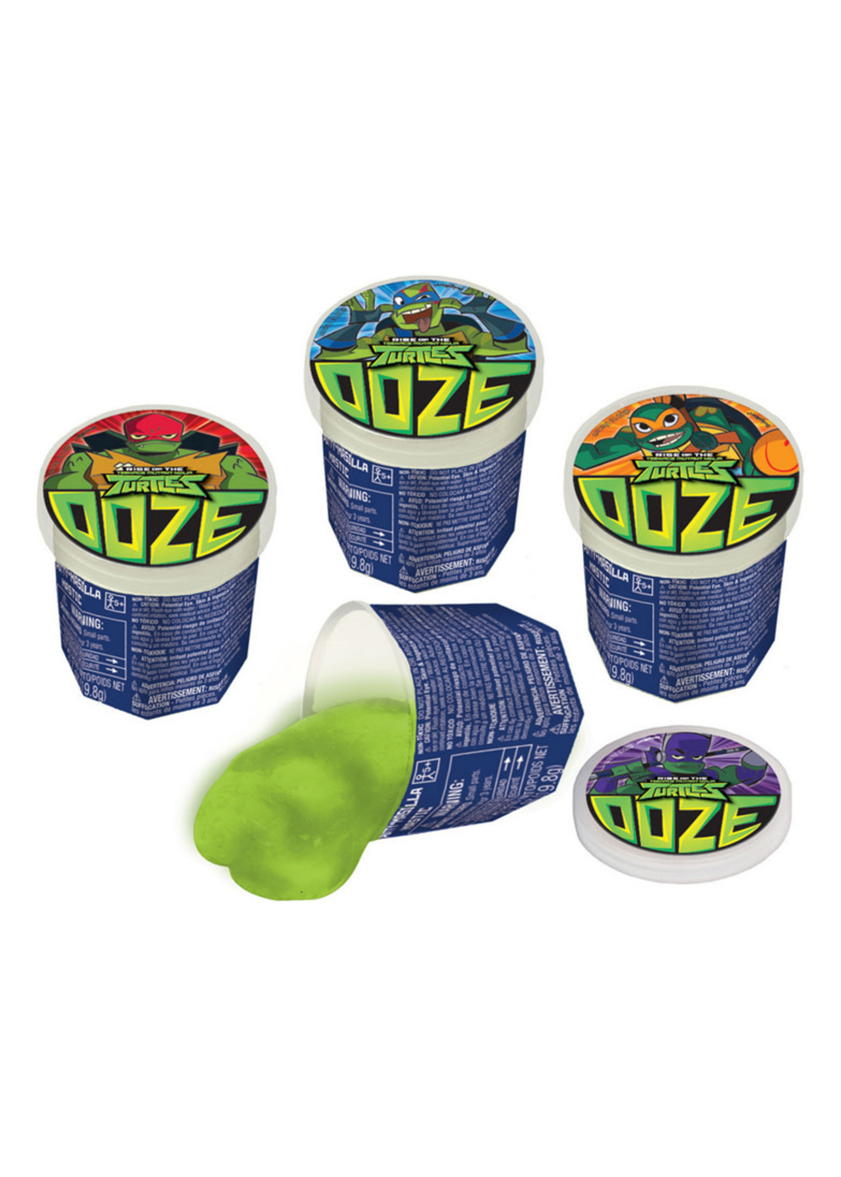 RISE OF THE TEENAGE MUTANT NINJA TURTLES OOZE PUTTY 4 ~ Party Supplies Favors 