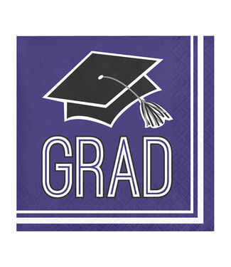 Creative Converting Purple Grad Beverage Napkins - 36ct