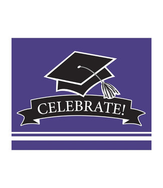 Creative Converting Purple Grad Invitations - 25ct