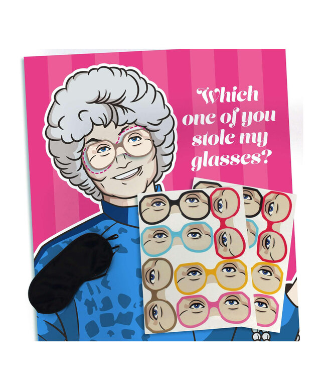 PRIME PARTY Golden Girls Pin-the-Glasses on Sophia Party Game