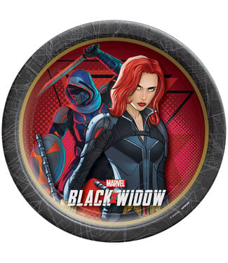 Black Widow 9" Round Plates - 8ct