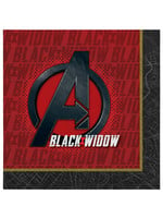 Black Widow Luncheon Napkins - 16ct