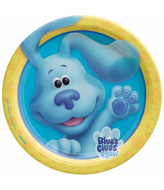 UNIQUE INDUSTRIES INC Blues Clues 9" Round Plates - 8ct