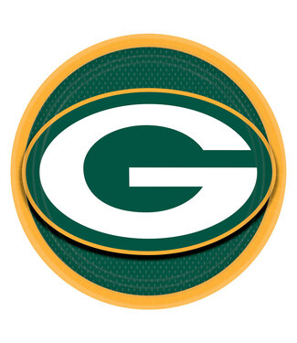 Amscan Green Bay Packers 9in Plates - 8 Count