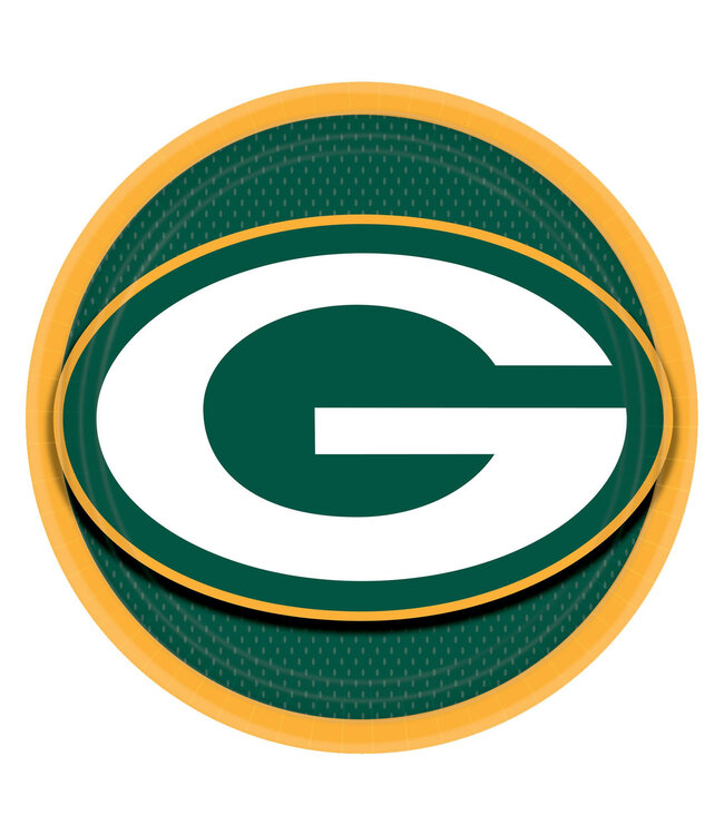 Amscan Green Bay Packers 9" Paper Plates - 8ct
