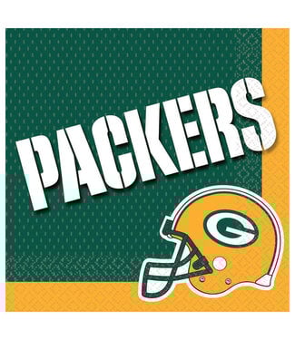 Amscan Green Bay Packers Luncheon Napkins - 16ct