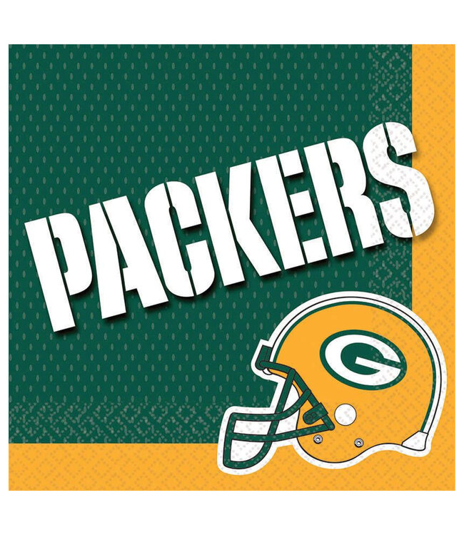 Amscan Green Bay Packers Luncheon Napkins - 16ct