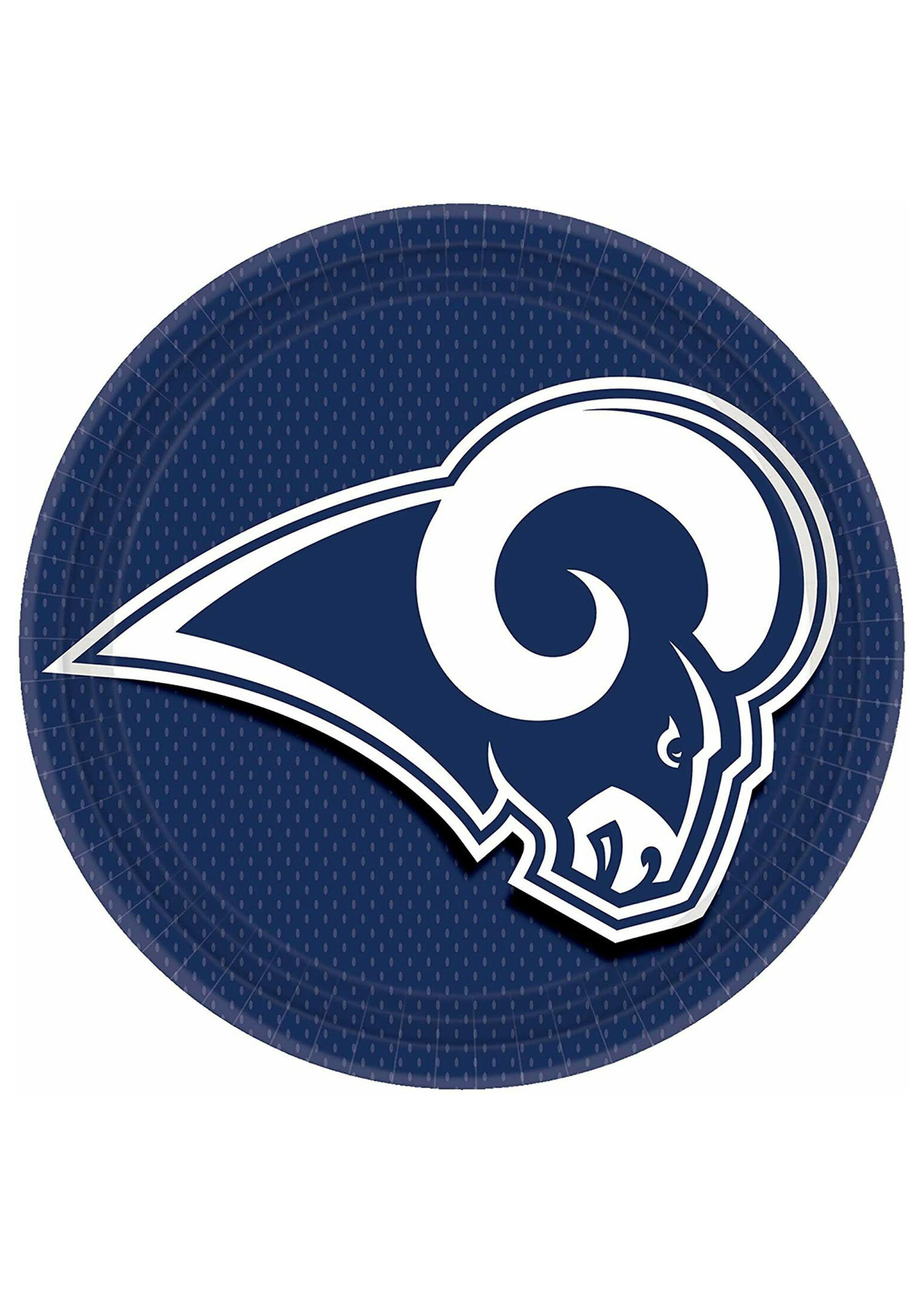 Los Angeles Rams 9" Paper Plates - 8ct