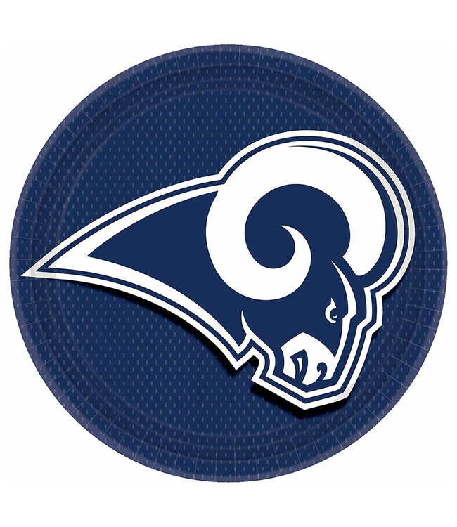 Amscan Los Angeles Rams 9" Paper Plates - 8ct