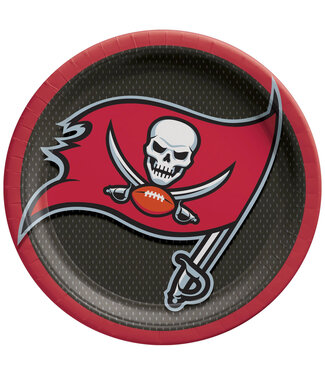 Tampa Bay Buccaneers 9in Plates - 8 Count