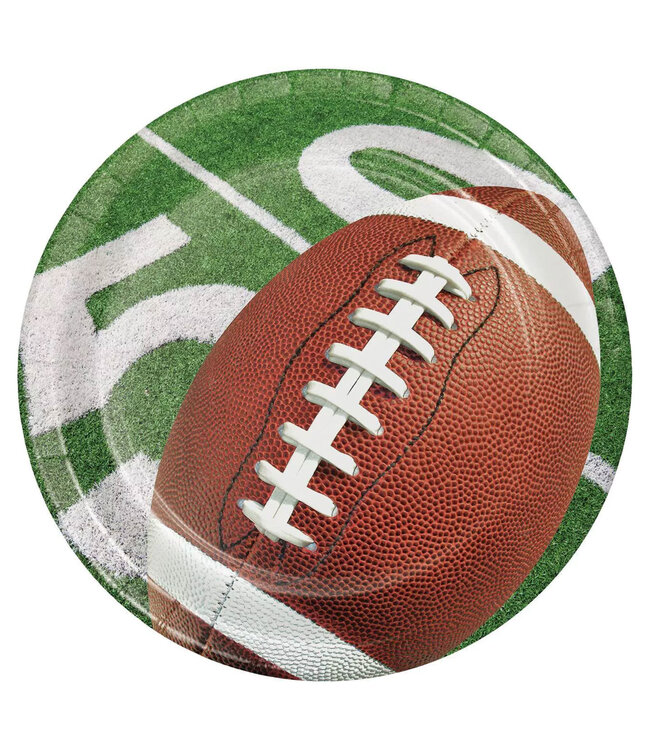 Creative Converting Football Party 7" Paper Plates - 8ct