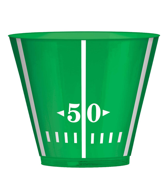 Amscan Football Plastic Tumblers 9oz - 24ct