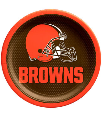 Amscan Cleveland Browns 9" Paper Plates - 8ct