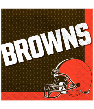 Amscan Cleveland Browns Luncheon Napkins - 16ct