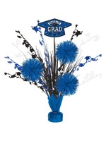 AMSCAN Grad Tinsel Burst Centerpiece - Royal Blue
