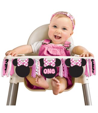 Minnie Mouse Forever High Chair Decoration