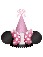 Minnie Mouse Forever 1st Birthday Party Hat