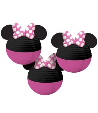 Amscan Minnie Mouse Forever Paper Lanterns