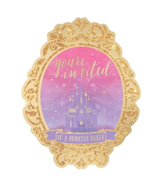 Glitter Disney Once Upon a Time Invitations 8ct